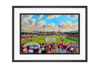 Tynecastle Park Stadium 'Yesteryear' Fine Art Print - Hearts FC